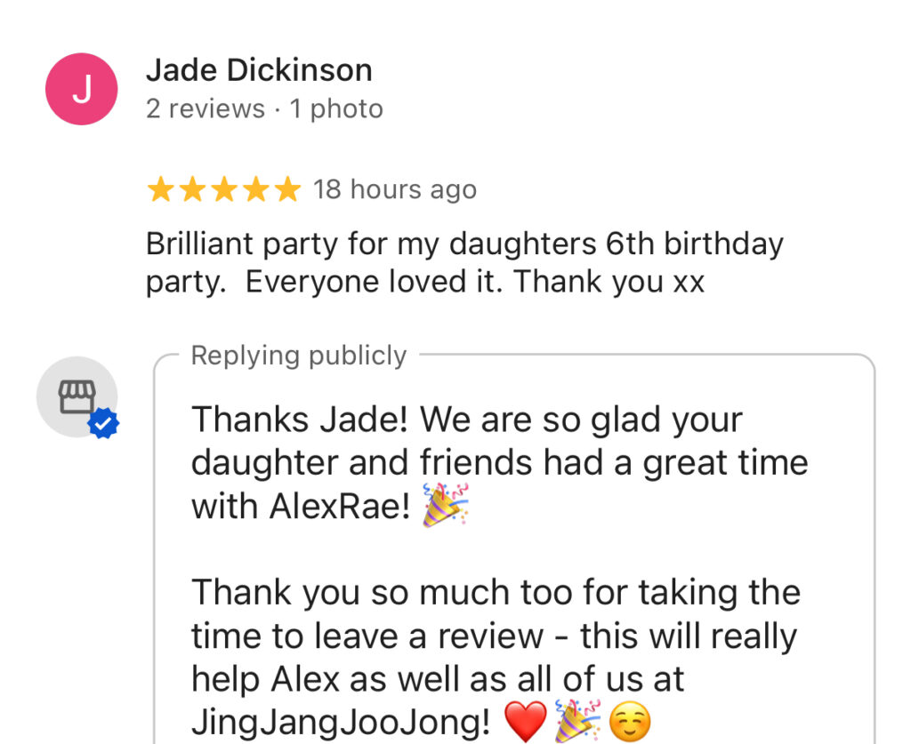 Review of children's entertainer AlexRae